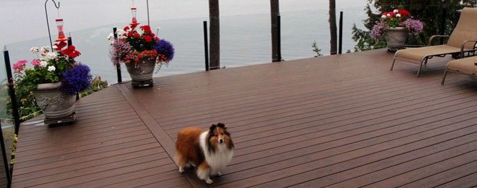 Anacortes TimberTech Deck with Infinity topless glass railing